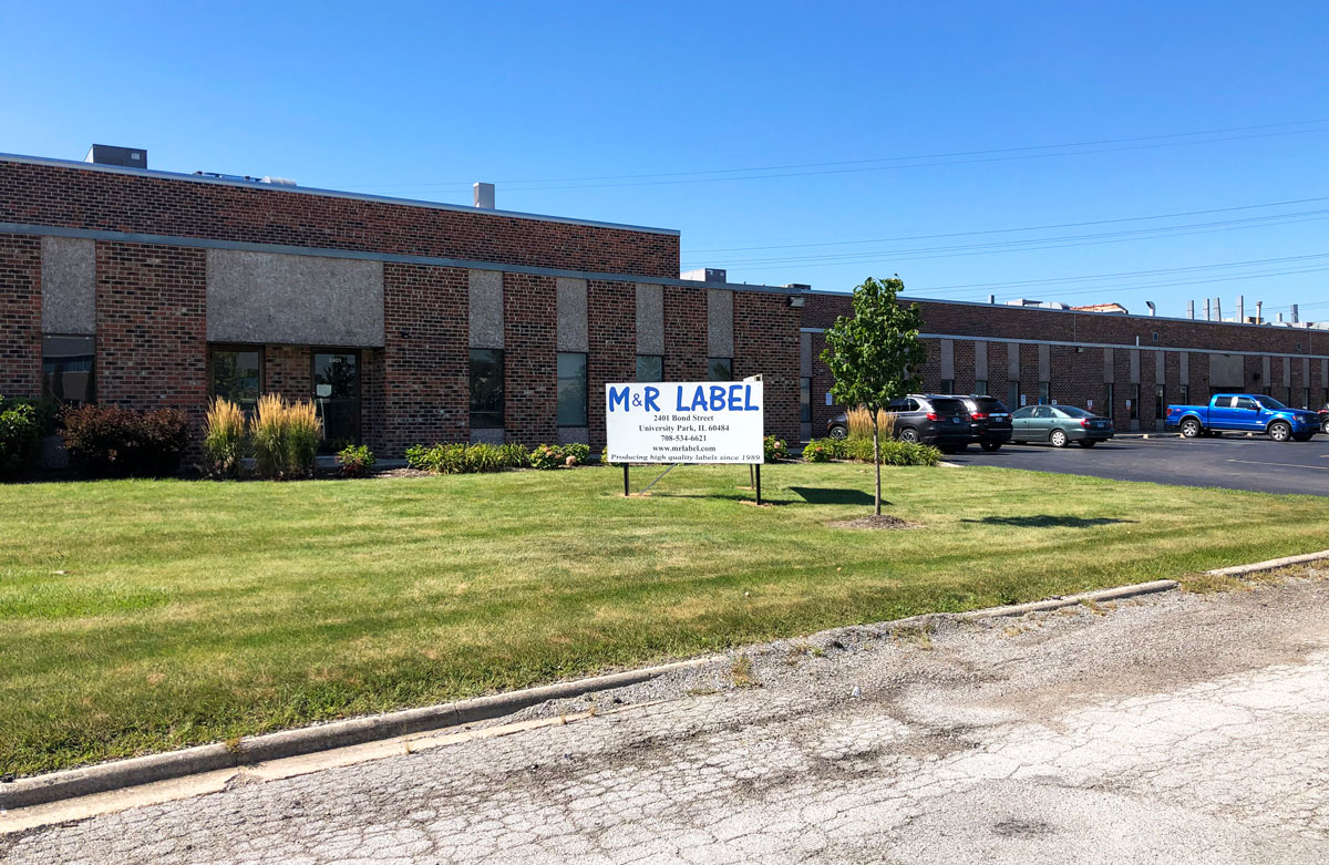 M&R Label facility - Chicago's trusted label printers since 1989