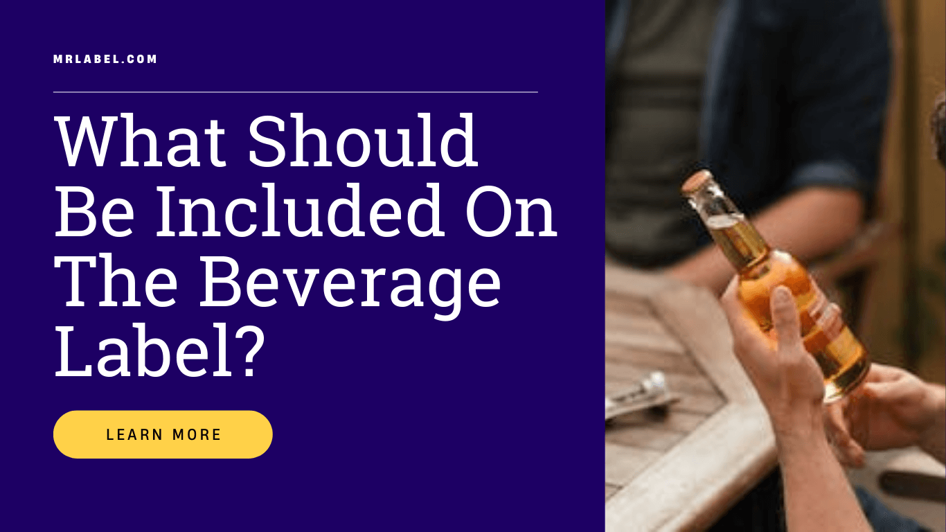 Beverage bottle with compliant product label