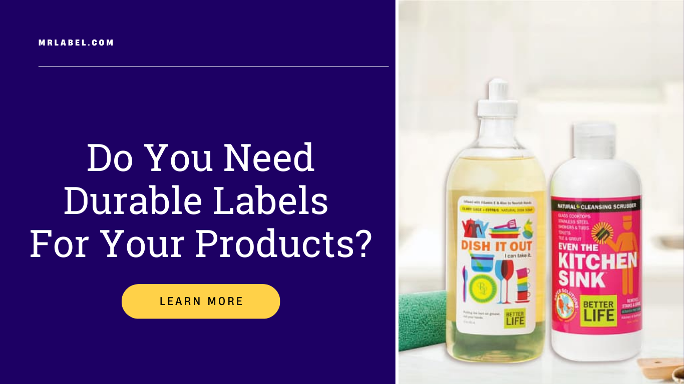 Durable product labels on industrial equipment