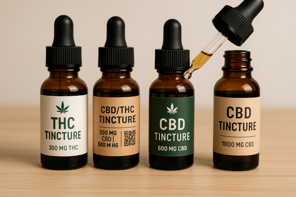 Effective cannabis tincture label design