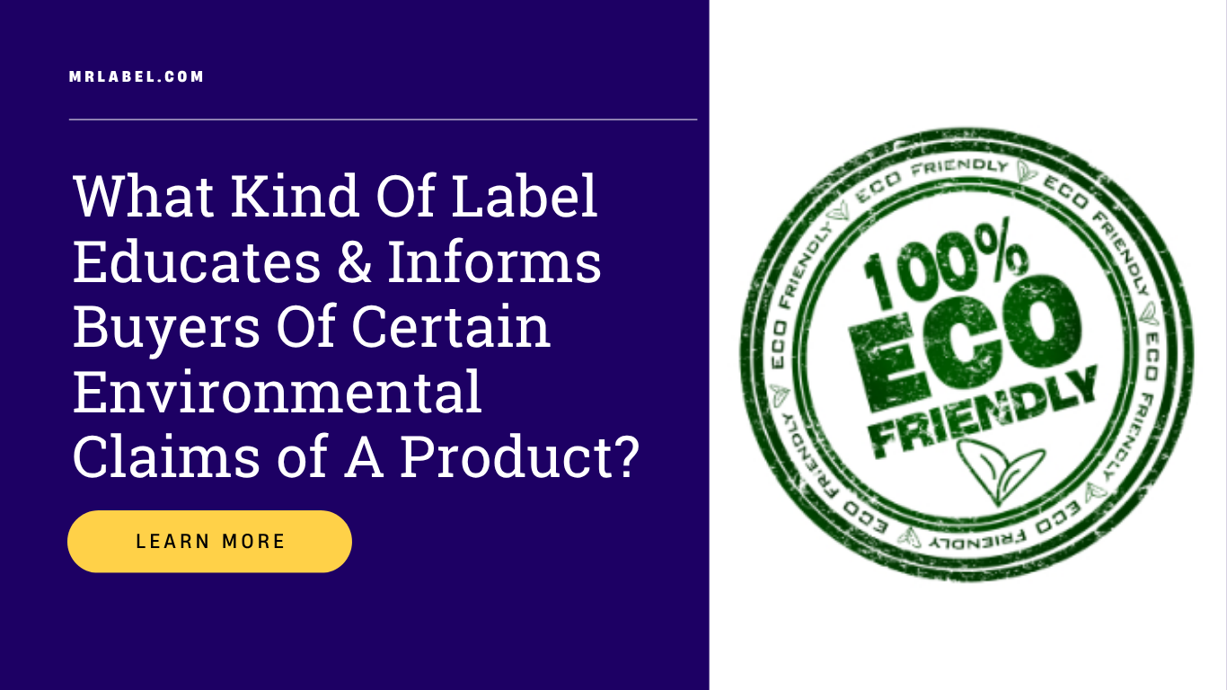 Eco-friendly product labels