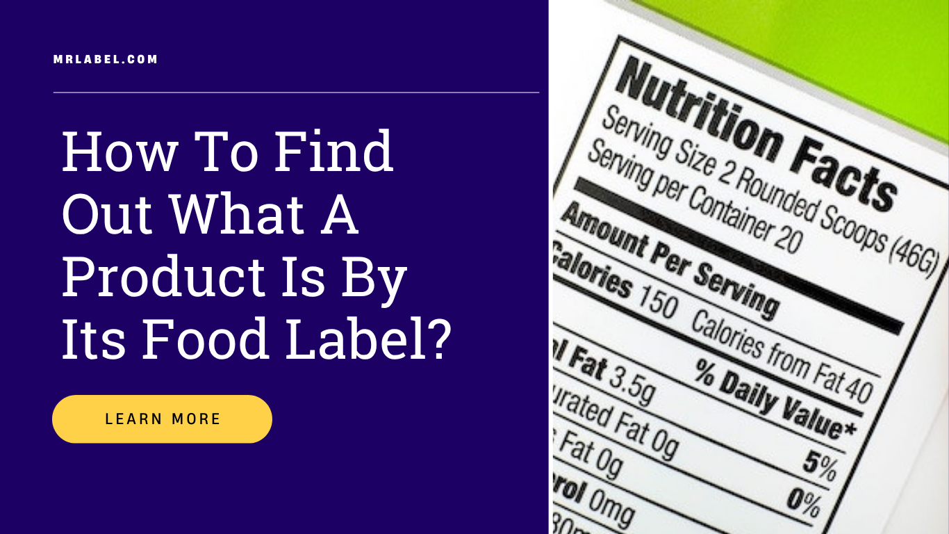 Food product with nutrition label being analyzed