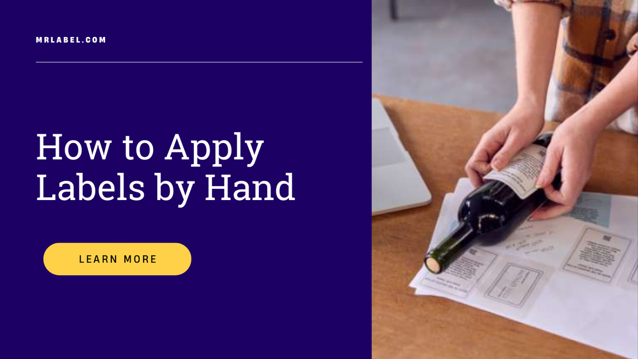 Applying product labels by hand