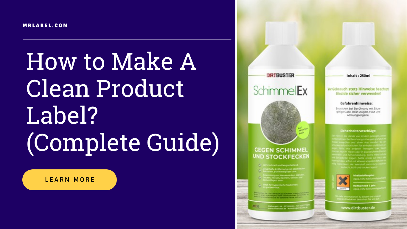 Clean label products with natural ingredients