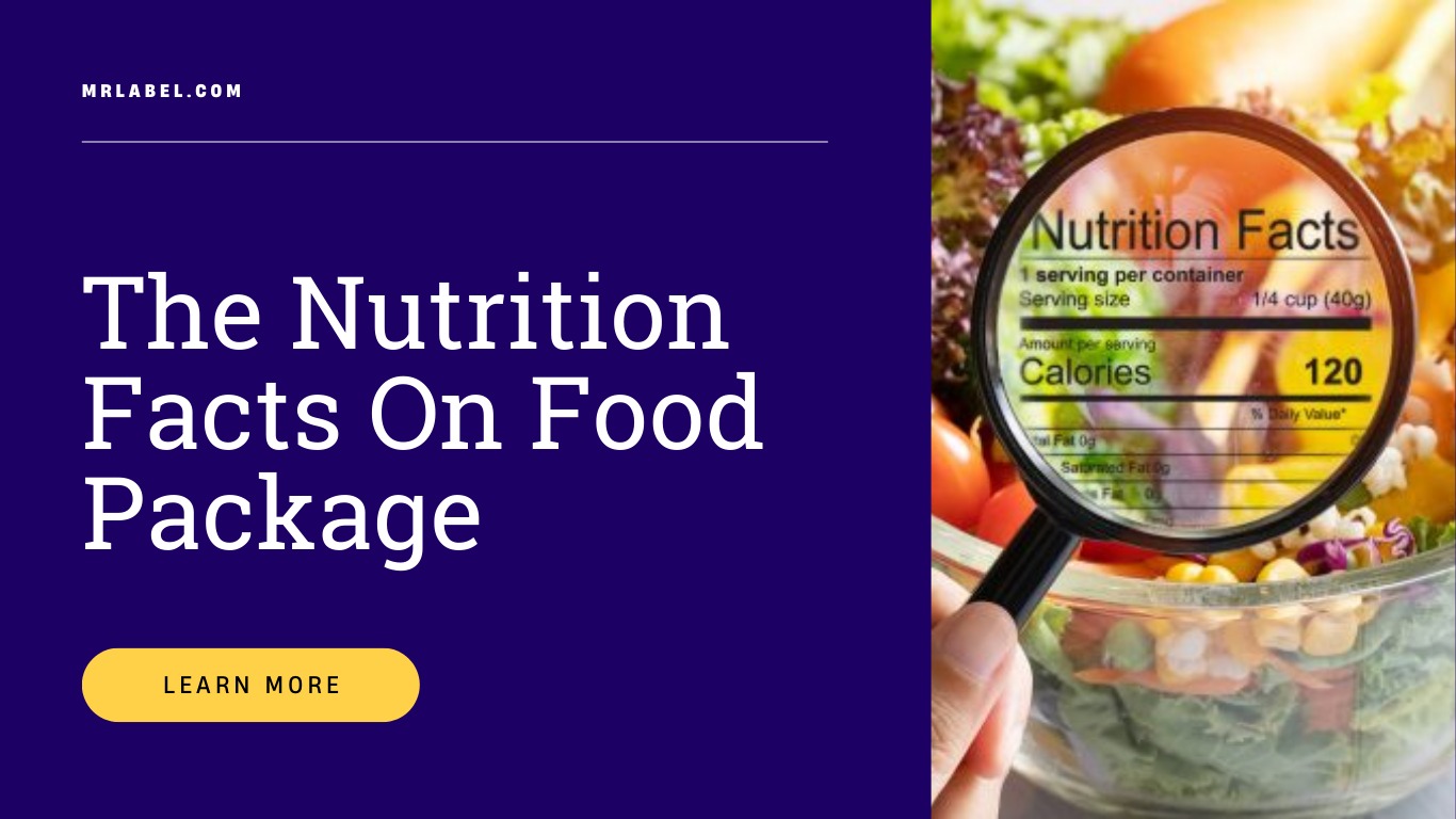 Nutrition facts label showing iron percentage daily value