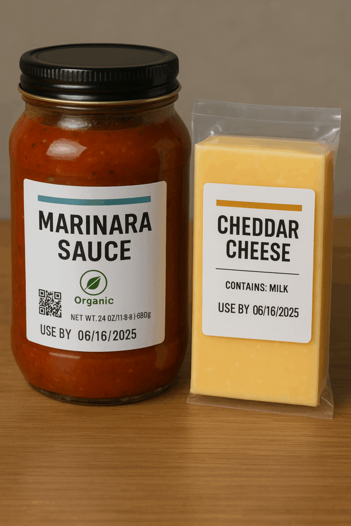 Various label categories used in the packaging industry