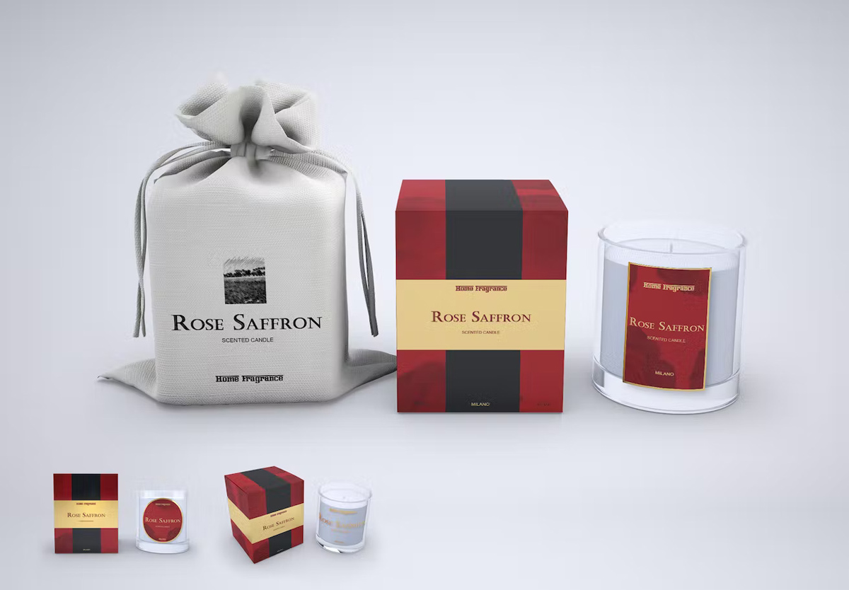 Pressure-sensitive labels being applied to product packaging