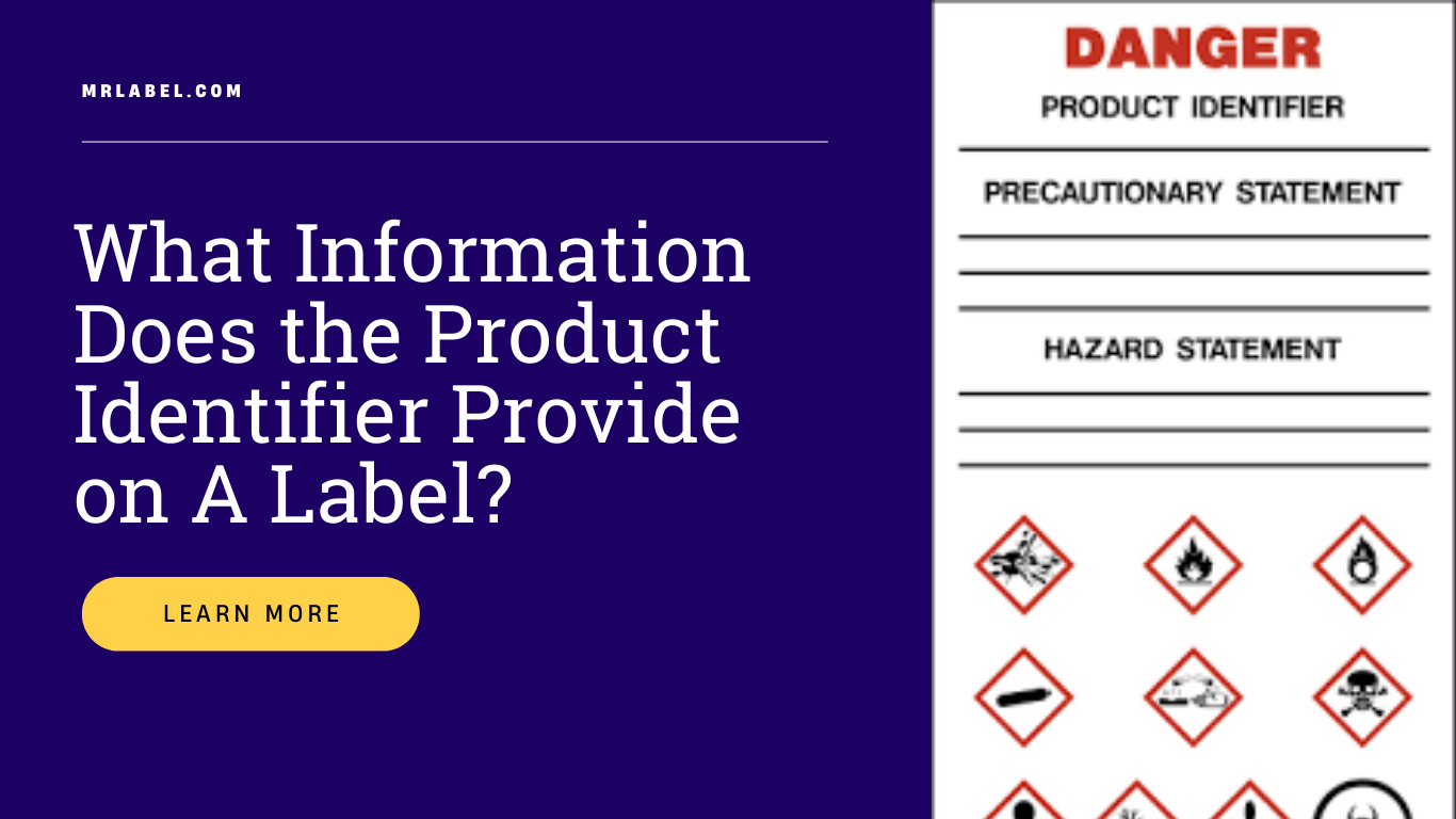 Product identifier on chemical label