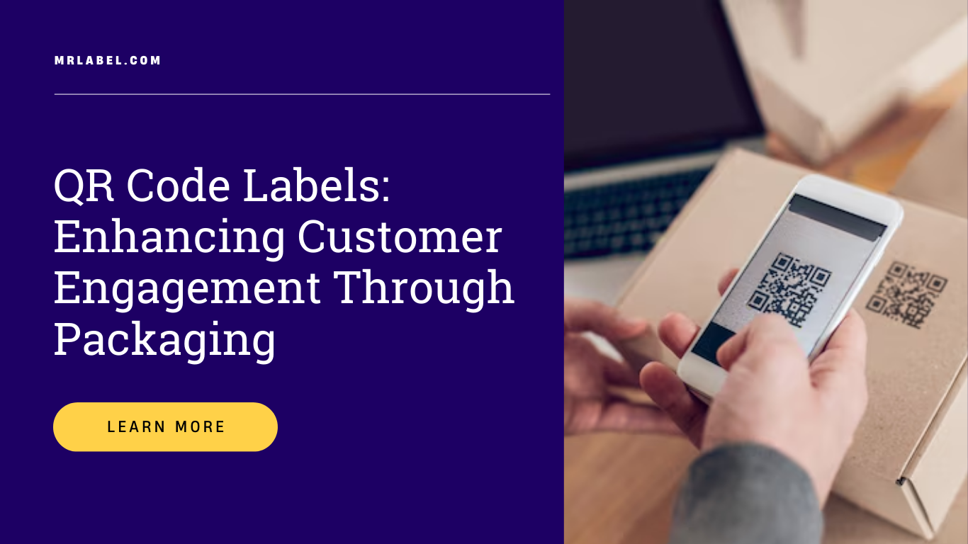 QR code on product packaging for customer engagement