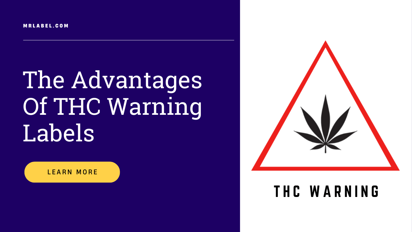 THC warning label on cannabis product