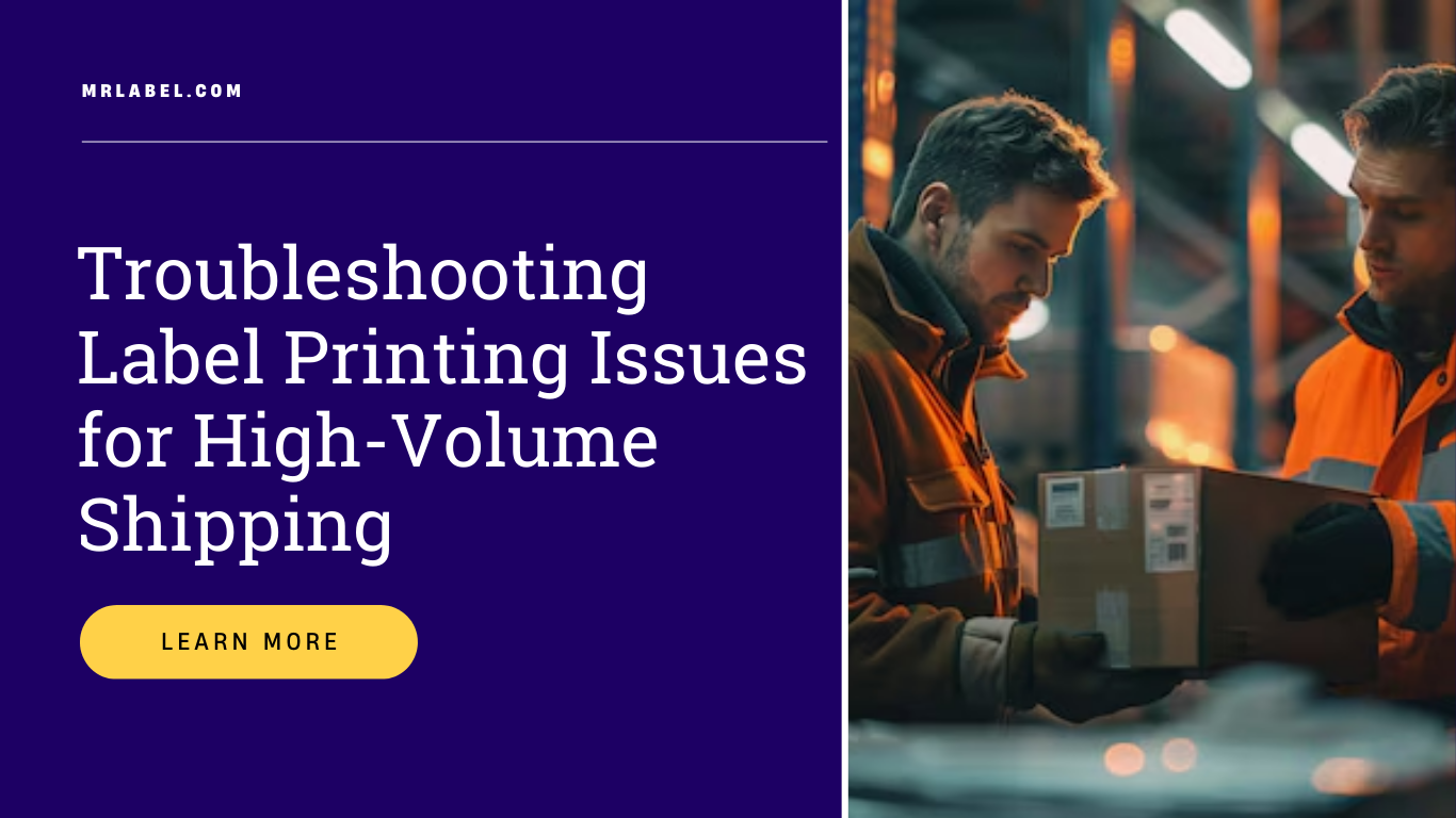 Troubleshooting label printing issues for shipping