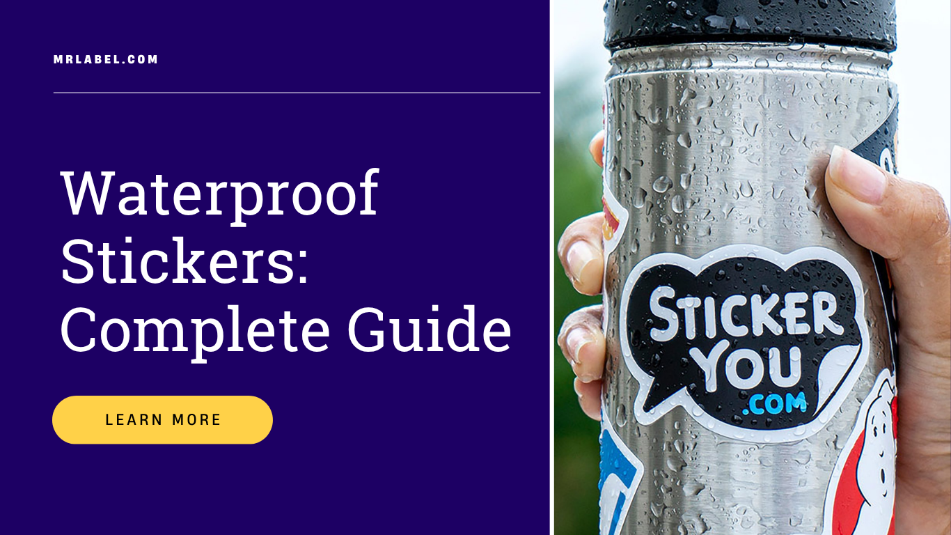 Waterproof stickers on outdoor products