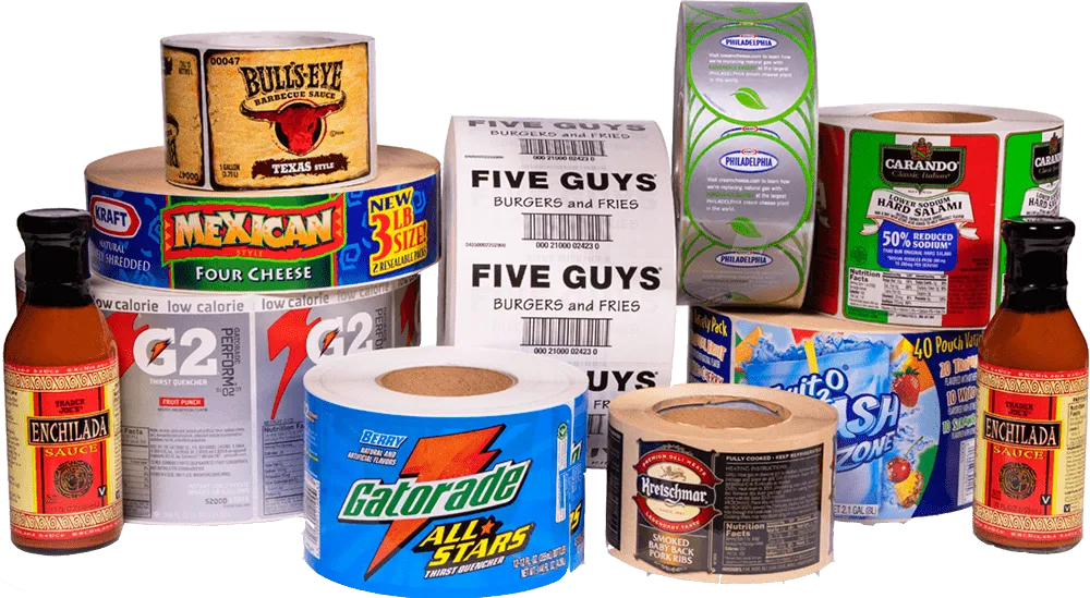 M&R Label product labels - custom printing for food, beverage, and consumer products