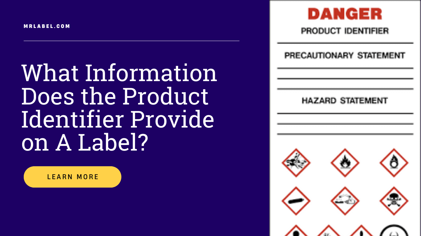 What information Does the Product Identifier Provide on a Label