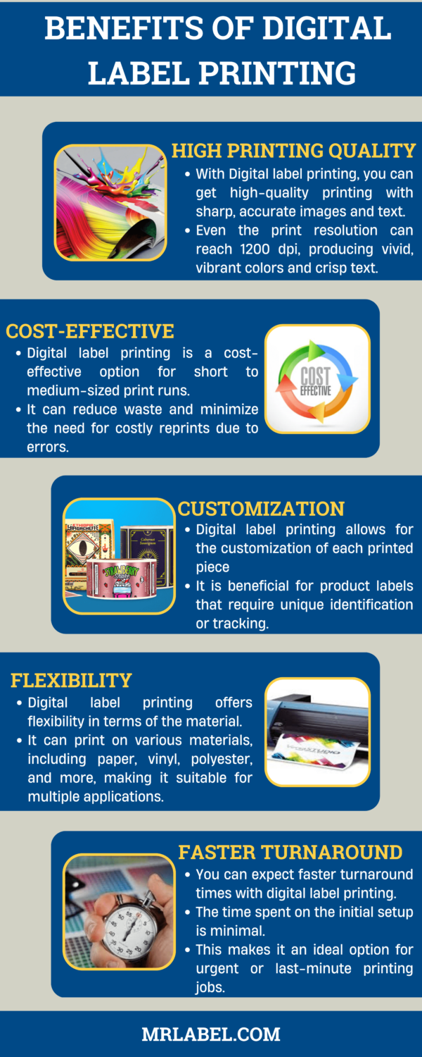 Benefits of Digital Label Printing – Things you need to know mrlabel
