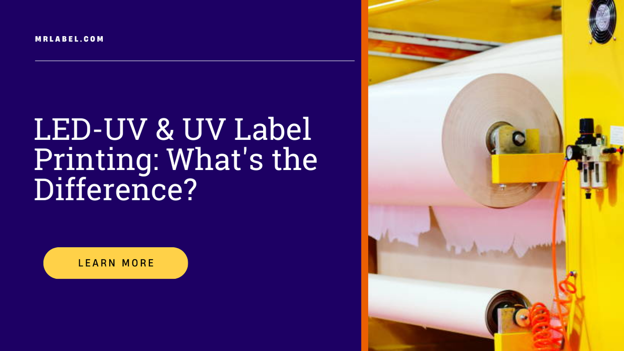 led uv and uv label printing
