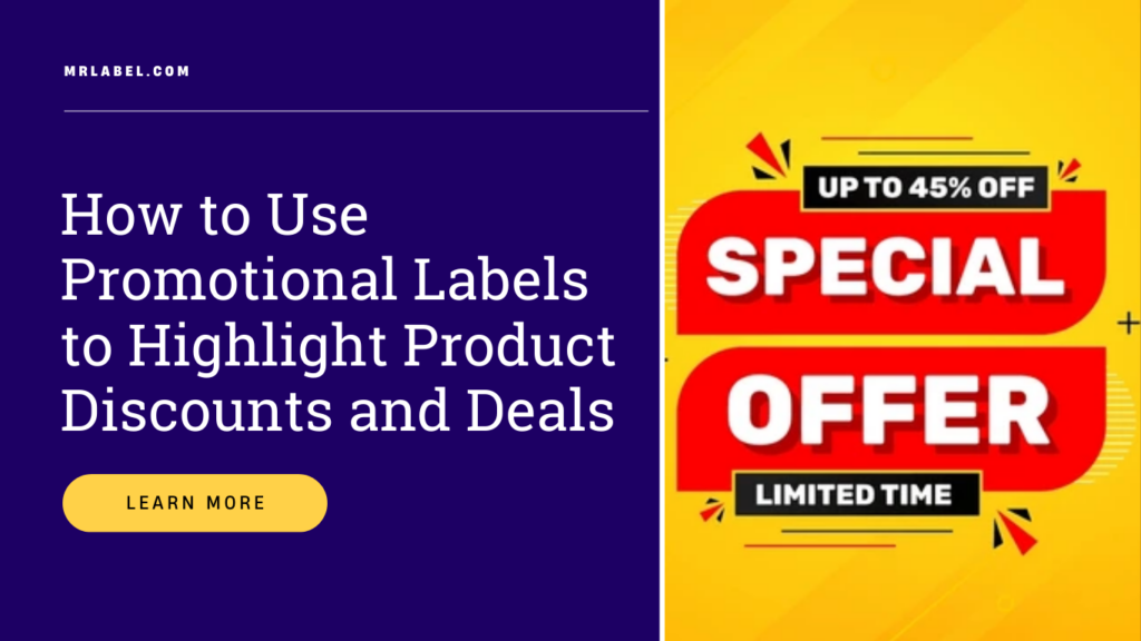 How to use Promotional labels